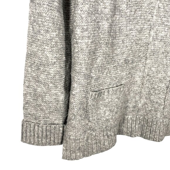 Barbour Womens Malvern patch pocket Crew Sweater Size 8 light Gray textured - Picture 7 of 12